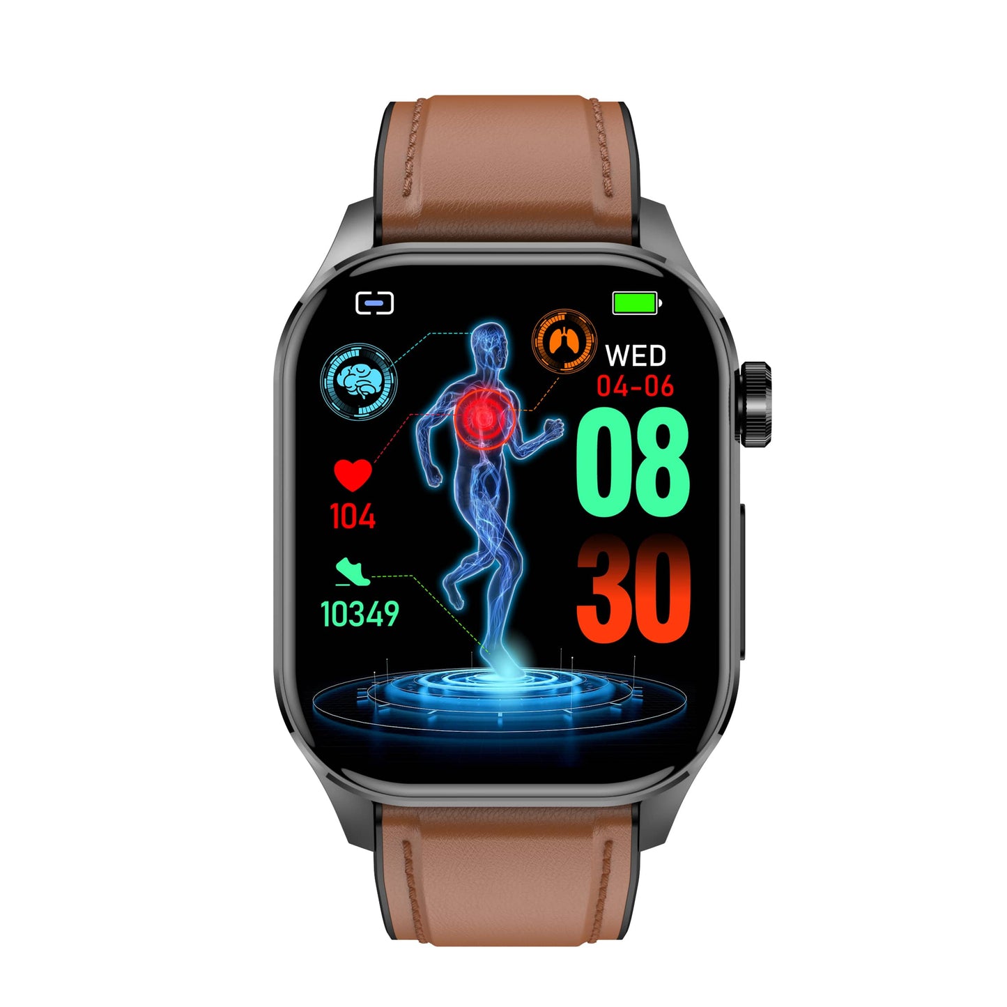 Zleganz EKG/EKG Blutzucker Blutdruck Anruf Intelligentes Gesundheitsmanagement Smart Watch