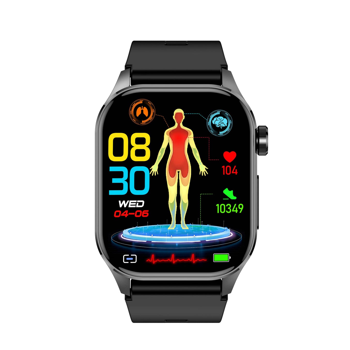 Zleganz EKG/EKG Blutzucker Blutdruck Anruf Intelligentes Gesundheitsmanagement Smart Watch