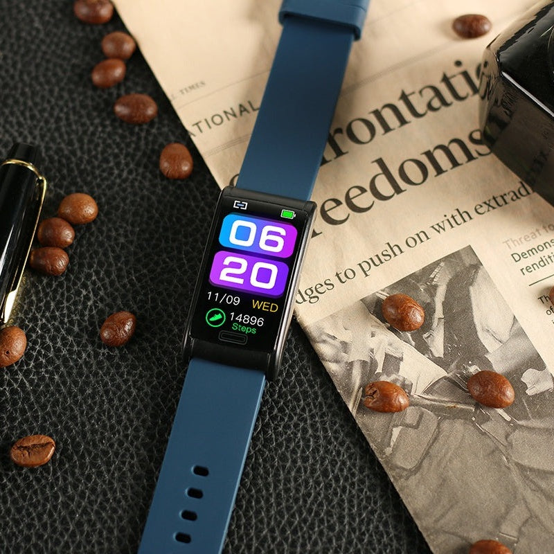 ZLEGANZ Smart Armband 3-Kanal-EKG Blutdruck Blutsauerstoff Blutzucker Schlaferkennung