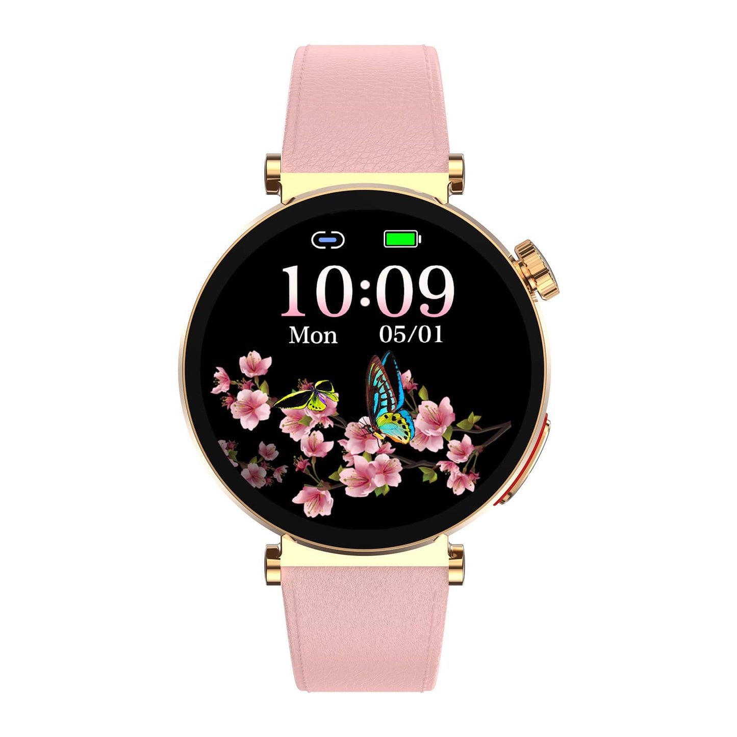 Zleganz Blutzucker Blutdruck Blutsauerstoffüberwachung Damen Smart Watch