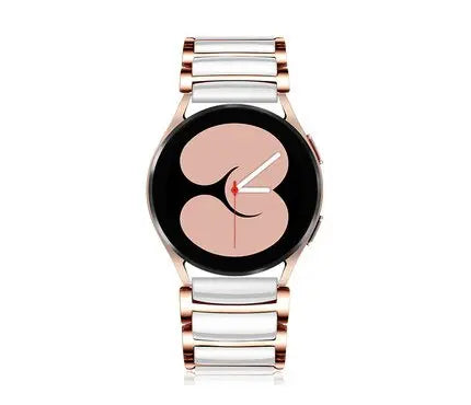 Zleganz Custom Smartwatch-Armband aus Keramik und Stahl, 22 mm 20 mm