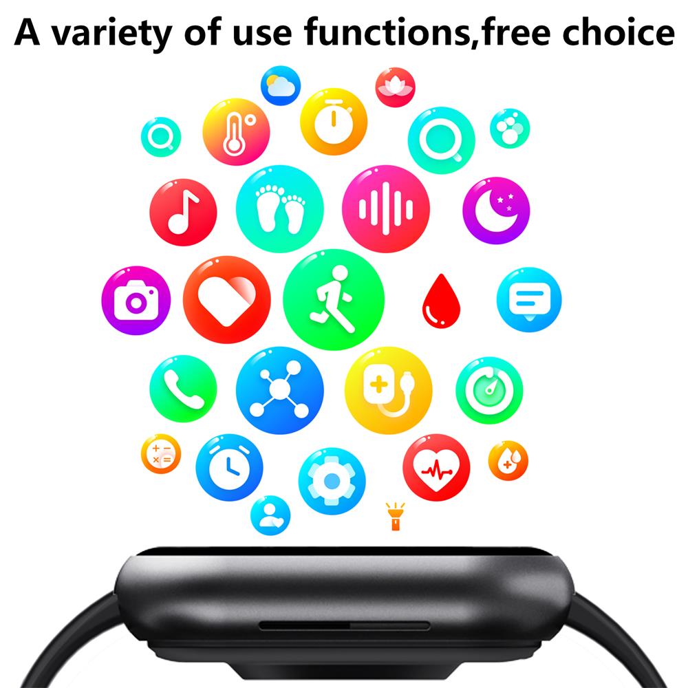ZLEGANZ F57 Blutzucker Blutdruck Herzfrequenz Blutsauerstoff Schlafüberwachung Wasserdichte Smartwatch