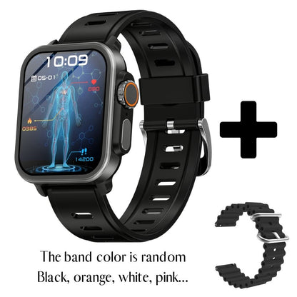 Zleganz 2025 Blutzucker Blutdruck Herzfrequenz Blutsauerstoff Schlafüberwachung Wasserdichte Smartwatch