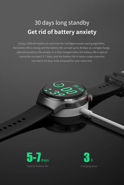 Hochwertiges GT4 Pro Smartwatch Männer: IP68 NFC GPS Tracker, AMOLED 360*360 HD Bildschirm, Herzfrequenz, Bluetooth-Anruf | Limitierte Auflage