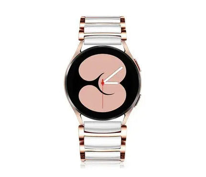 Zleganz Custom Smartwatch-Armband aus Keramik und Stahl, 22 mm 20 mm