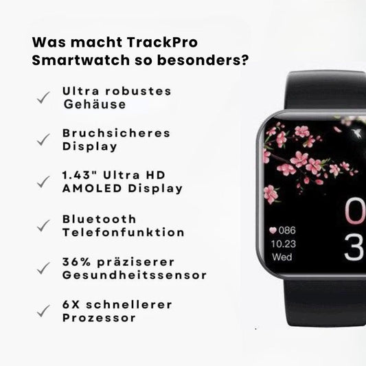 TrackPro - Gesundheitsuhr mit zertifizierter Blutzuckermessung (2024) - Original